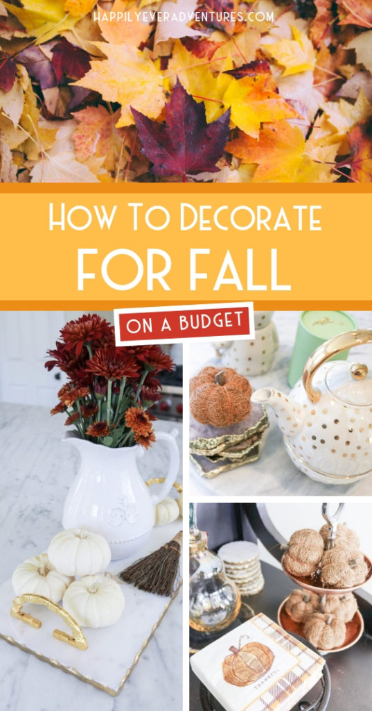 How to decorate for fall on a budget #falldecor #fallhome #budgetdecor