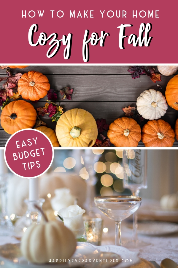 How to make your home cozy for fall and create cozy fall vibes on a budget #falldecor #cozyhome