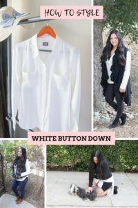 How to style a white button shirt multiple ways and other wardrobe essentials #capsulewardrobe