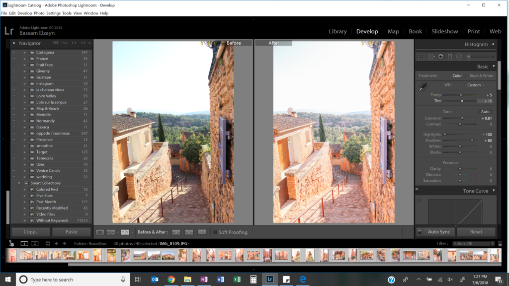 How we edit our blog photos