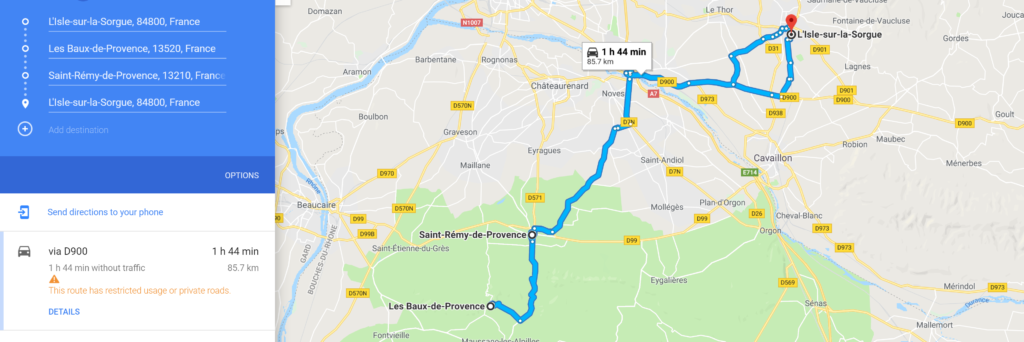 South of France Itinerary