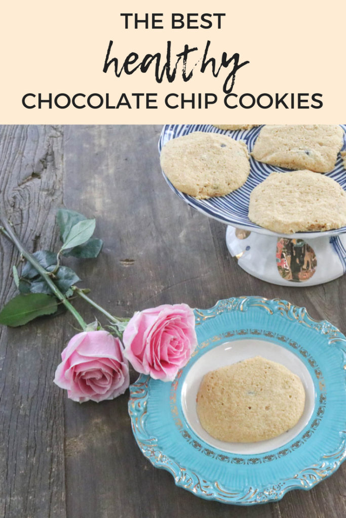 The best healthy chocolate chip cookie recipe. Vegan, dairy free, and paleo. Super light, fluffy, and cake like texture