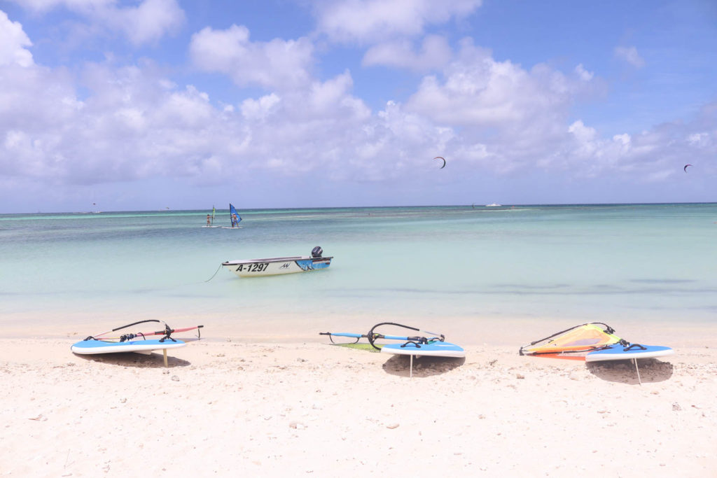 Watersports on Aruba honeymoon