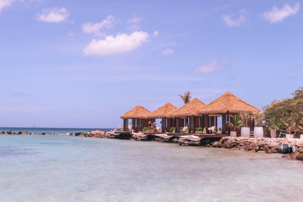 Romantic things to do on Aruba honeymoon or romantic getaway: Flamingo Beach