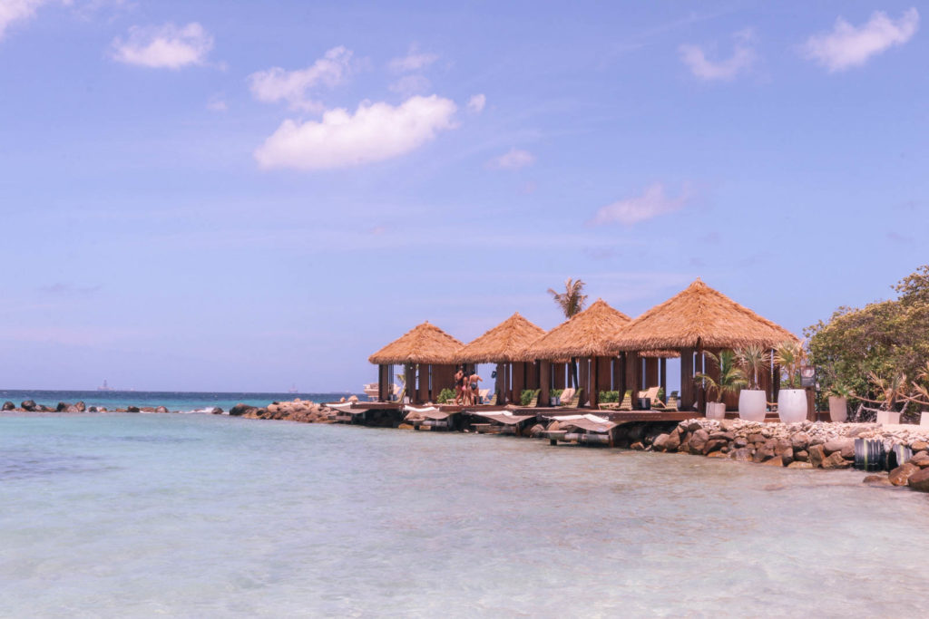 Romantic things to do on Aruba honeymoon or romantic getaway: Flamingo Beach
