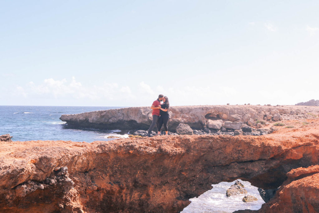 natural bridge in Aruba, perfect for romantic adventure travel