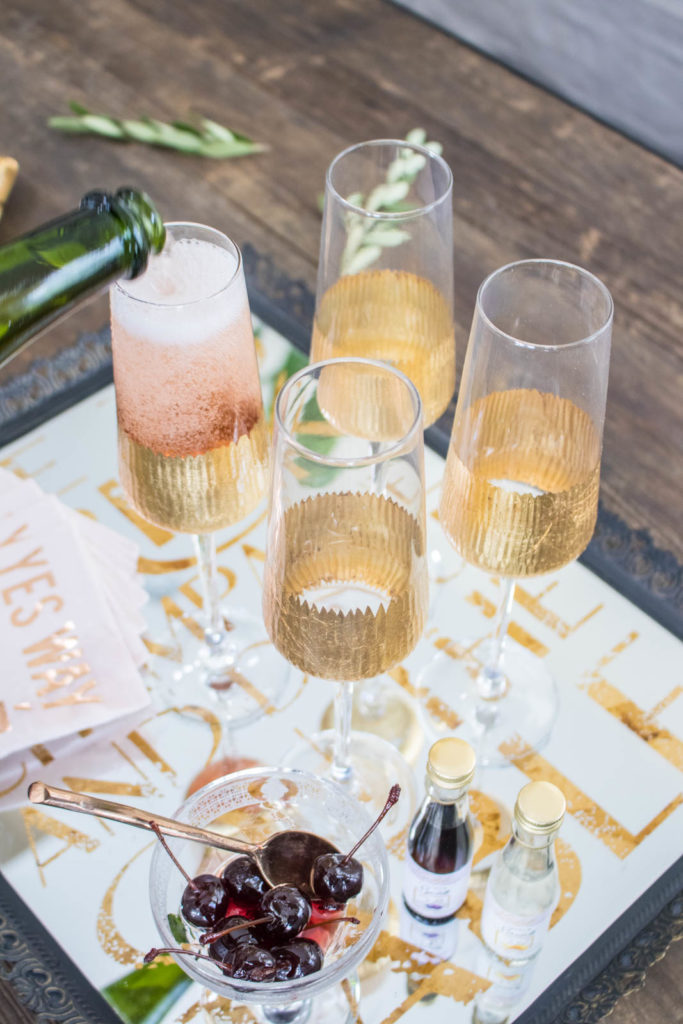 How to host a French inspired dinner party, start with an apertif- pre dinner drinks