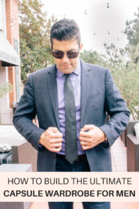 How to build the ultimate capsule wardrobe for men. These are the essential wardrobe pieces every man needs in his closet for effortless classic style #mensfashion